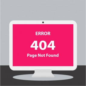 Computer 404 Error Page Graphic