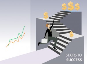 Stairs To Success Illustration Diagram
