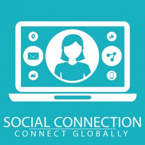 Social Connection Vector Image