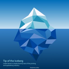 Tip of the Iceberg Illustration Image