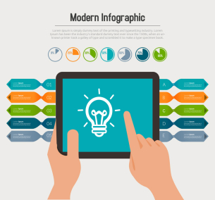 Modern Infographic PSD Design