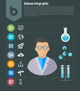 Science Infographic Toolkit Design PSD